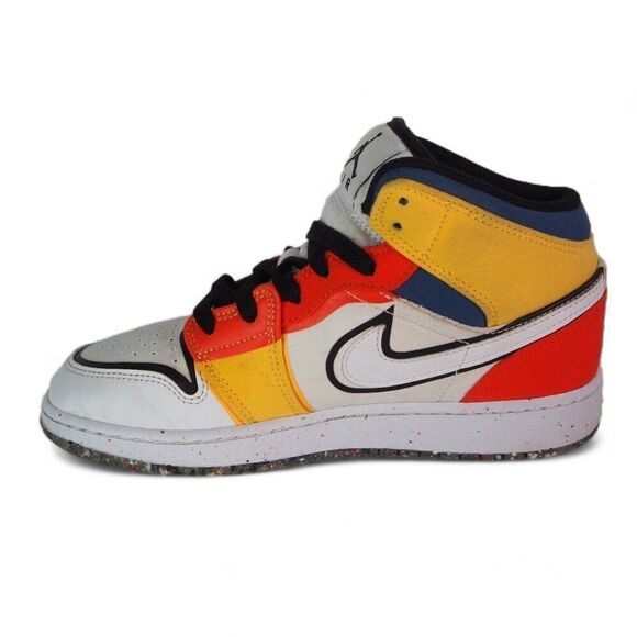Air Jordan 1 Mid SE GS 'Multi-Color Canvas' DV1316-100 Youth 5 Women's 6.5 - Picture 6 of 13